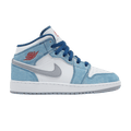 Jordan 1 Mid SE French Blue Light Steel (GS)