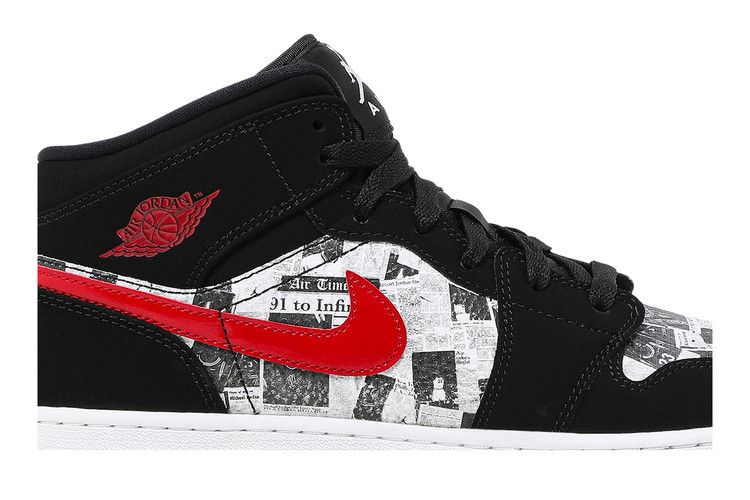 Jordan 1 Mid Newspaper Air Times (GS)