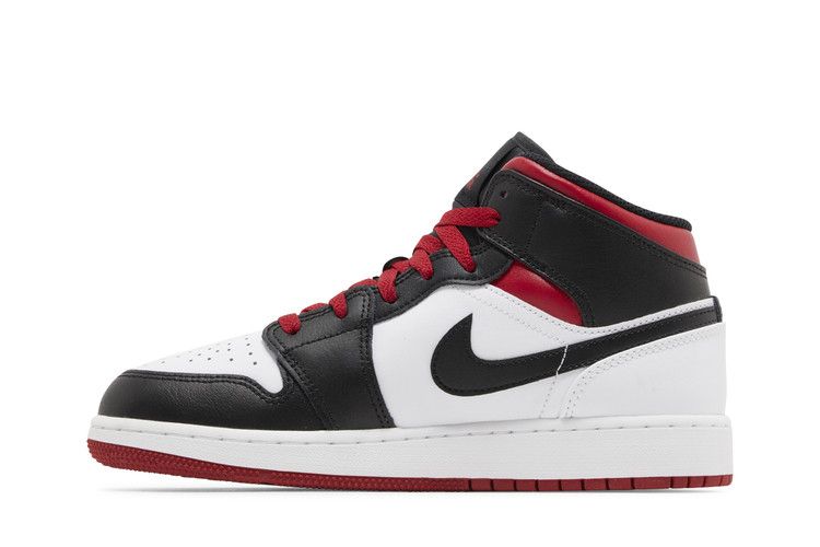 Jordan 1 Mid Gym Red Black Toe (GS)