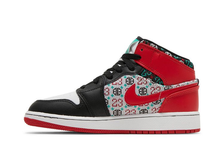 Jordan 1 Mid SE Ugly Christmas Sweater (GS)