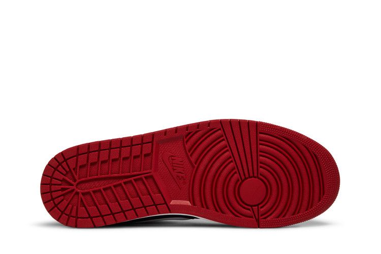 Jordan 1 Low FlyEase Black White Gym Red