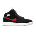 Jordan 1 Mid Multi-Color Swoosh Black (GS)