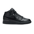 Jordan 1 Mid Deep Black Nubuck Swoosh (GS)