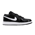Jordan 1 Low Black Patent White (GS)