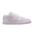 Jordan 1 Low Pink Foam Fire Red White (GS)