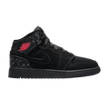 Jordan 1 Mid Black Rush Pink White Splatter (GS)