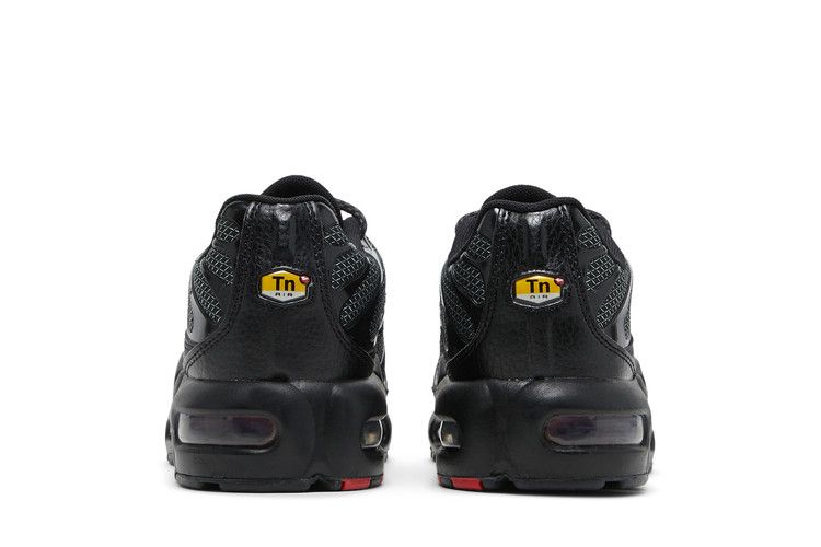 Nike Air Max Plus Black University Red Reflective Silver (GS)