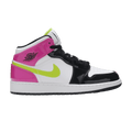 Jordan 1 Mid White Black Cyber Pink (GS)