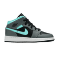 Jordan 1 Mid Grey Aqua (GS)