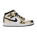 Jordan 1 Mid Metallic Gold Black White (GS)
