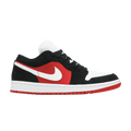 Jordan 1 Low Black White Gym Red (Women's)