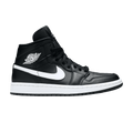 Jordan 1 Mid Black White (Women's)
