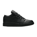 Jordan 1 Low Tumbled Leather Black (GS)