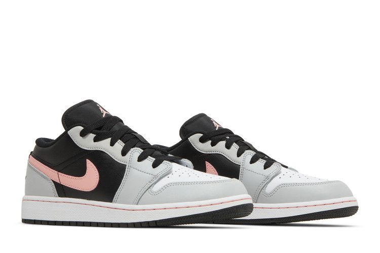 Jordan 1 Low Black Grey Pink (GS)