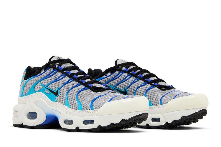 Nike Air Max Plus Light Smoke Grey Blue Lightning Racer Blue Black (GS)