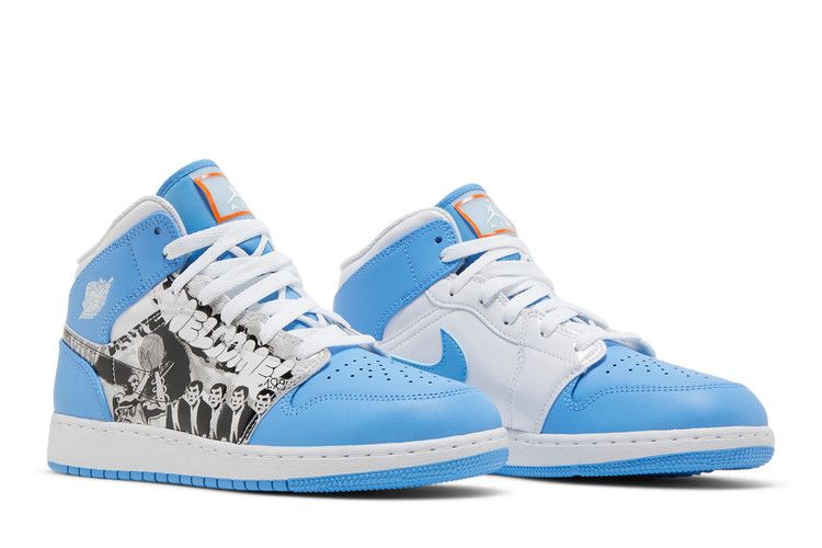 Jordan 1 Mid Sneaker School Game Winner (GS)