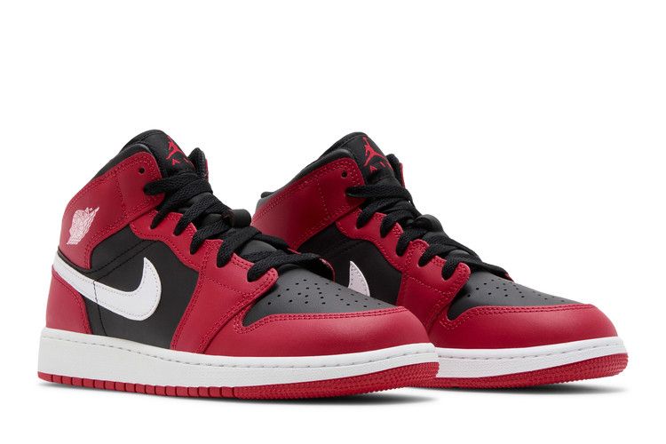 Jordan 1 Mid Gym Red Black White (GS)