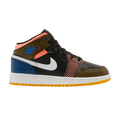 Jordan 1 Mid MMD Multi-Color Grid (GS)